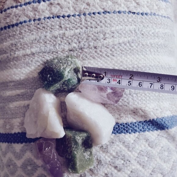 Brazilian Amethyst Raw Unrefined Crystal Stones 6 Piece Set - Picture 6 of 6